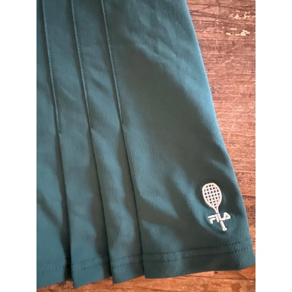 Vintage Fila green pleated tennis skirt  Small
